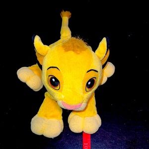 Vintage The Lion King Soft Purring Rattle 9" 2002 Simba Plush 4052/4002, EUC